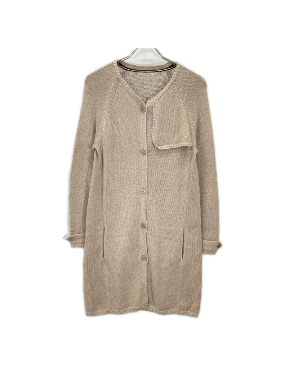 Max Mara S Cotton Cashmere Long Knit Cordigan Sweater